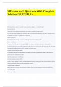 SIE exam caril Questions With Complete Solution GRADED A+