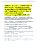 MSN 570 HESI MIX - Pathophysiology of the Endocrine System, MSN 570 Advance Patho, MSN 570 HESI, HESI Exit Pathophysiology, Alterations of Cardiovascular Function, Pathophysiology (HESI), MSN 570