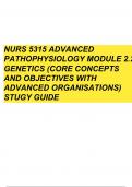 NURS 5315 EXAMS & STUDY GUIDE