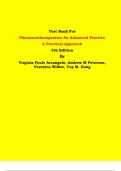 Test Bank - Pharmacotherapeutics for Advanced Practice A Practical Approach 5th Edition By Virginia Poole Arcangelo, Andrew M Peterson, Veronica Wilbur, Tep M. Kang | Chapter 1 – 59, Latest Edition|