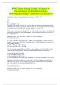 APIC Exam Study Guide | Chapter 4: Surveillance and Epidemiologic Investigation Exam Questions & Answers (With Rationale)