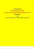 Test Bank - Medical-Surgical Nursing  Concepts for Interprofessional Collaborative Care  9th Edition By Donna D. Ignatavicius, M. Linda Workman, Cherie Rebar | Chapter 1 – 74, Latest Edition|