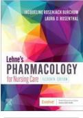 Test Bank Lehne's Pharmacology for Nursing Care, 11th Edition by Jacqueline Burchum, Laura Rosenthal Chapter 1-112|Complete Guide A+