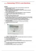 BIO 233 ;Immunology FINAL exam Quesitons And Answers