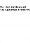  SSL_2601 Constitutional And Right Based Framework