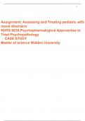 Case NURS 6630 Week 4 Assignment Assessing and Treating Pediatric Patients With Mood Disorders