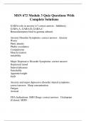 MSN 672 Module 3 Quiz Questions With Complete Solutions
