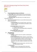 NUR 2063 Pathophysiology Final Exam Study Guide Modules 1-10,100% CORRECT