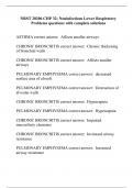 NRST 20206 CHP 32: Noninfectious Lower Respiratory Problems questions with complete solutions