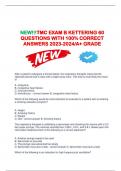 NEW!!!TMC EXAM B KETTERING 60 QUESTIONS WITH 100% CORRECT ANSWERS 2023-2024/ A+ GRADE