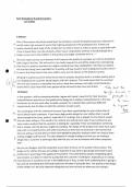 9 and 16-mark question and answer about quality assurance and competitiveness in a business. A grade for answer and with teachers feedback. 