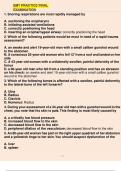 EMT Practice Final Examination 1. Snoring respirations are most rapidly managed by A. suctioning the oropharynx B. initiating assisted ventilations C. correctly positioning the head D. inserting an oropharnygeal airway: correctly positioning the head