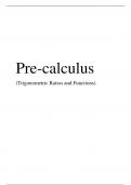 PRE CALCULUS - Trigonometric Ratios and Functions