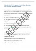 Chamberlain ATI Comprehensive Exit Exam Questions and Answers Latest Update 2023