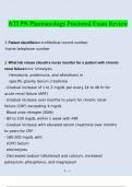 ATI PN Pharmacology Proctored Exam Review 2022/2023