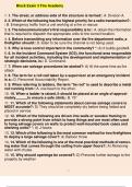 Block Exam 3 Fire Academy 1. 1. The street, or address side of the structure is termed:: A. Division A. 2. 2. Which of the following has the highest priority for a radio transmission?- : B. Emergency traffic from a unit working at a fire or rescue 3. 3. T