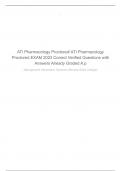  ATI Pharmacology Proctored/ ATI Pharmacology Proctored EXAM 2023 Correct Verified Questions with Answers Already Graded A.p  Management Information Systems (Nevada State College)  