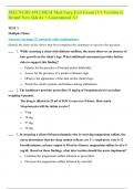 Answers on page 55 onwards with explanations  Identify the letter of the choice that best completes the statement or answers the question.  		1. While assessing a client with diabetes mellitus, the nurse observes an absence of hair growth on the client