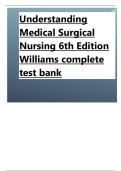 Test bank for Understanding Medical Surgical Nursing 6th Edition latest update by Williams complete chapters graded A+ 