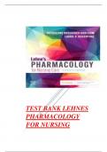 Test Bank for Lehne's Pharmacology for Nursing Care, 11th Edition by Jacqueline Burchum, Laura Rosenthal Chapter 1-112 Complete updated Guide A+.pdf