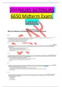 2023NURS 6670NURS 6650 Midterm Exam 