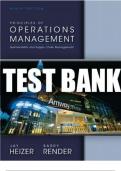 Test bank for heizer operations management 9th Edition, Questions & Answers | Complete Guide