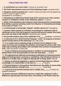 TCOLE Practice Test 1. A commitment is a court order: to place an accused in jail 2. The Sixth Amendment covers all of the following except:: excessive bail 3. Deceptive police practices are: invalid if used to provide criminal opportunity invalid if used