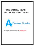 NR 326 ATI MENTAL HEALTH PRACTICE FINAL STUDY GUIDE 2021.