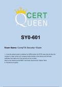 SY0-601 CompTIA Security+ Exam with Questions And Answers