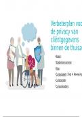 ZIB: De privacy van cliëntgegevens binnen de thuiszorg. Cijfer: 9.0 