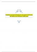 Complete Test Bank Pathology for the Health Professions 5th Edition Ivan Damjanov Questions & Answers with rationales (Chapter 1-23)