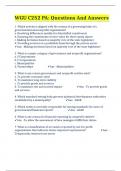 WGU C252 PA: Questions And Answers