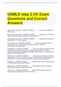 USMLE step 2 CK Exam Questions and Correct Answers