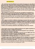 AHIP Module 3 1. Mr. Carlini has heard that Medicare prescription drug plans are only offered through private companies under a program known as Medicare Advantage (MA), not by the government. He likes Original Medicare and does not want to sign up for an