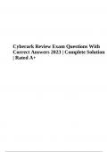 Cyberark Exam Practice Questions With Correct Answers 2023 (Complete Solution Rated 100%)