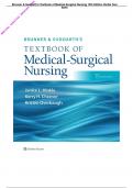 MEDICAL SURGICAL NURSING 15 TH EDITION BRUNNER & SUDDATH’S TEST BANK OF | COMPLETE GUIDE A+