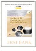 Test Bank for Bontragers Textbook of Radiographic Positioning and Related Anatomy 10th Edition by Lampignano