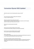 Conversion Ryanair Questions & Answers 2023 ( A+ GRADED 100% VERIFIED)