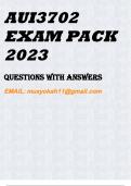 AUI3702 EXAM PACK 2023