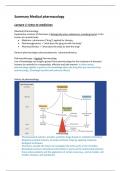 summary medical pharmacology