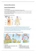 Summary neurosciences, brain as part of an organism