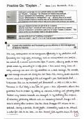 Two A* A-level Physical Geography Tectonics example answers 'Explain why prediction and forecasting are/are not always effective in the management of tectonic hazards (6 marks)', scoring 6/6 marks