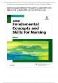 TEST BANK FOR DEWITS FUNDAMENTAL CONCEPTS AND SKILLS FOR NURSING 5TH EDITION BY WILLIAMS