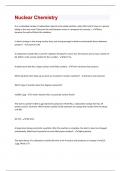 Nuclear Chemistry| 114 Question and Answers (A+ guide solution)