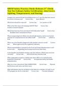 NRFSP Safety Practice/Study-Holman/3rd (Study Test For Culinary Safety Certification- Also Covers Lighting, Temperatures, and Storing)