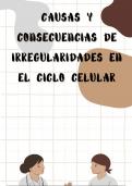 Irregularidades en el ciclo celular