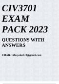 CIV3701 EXAM PACK 2023