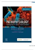 TEST BANK FOR: MCCANCE: PATHOPHYSIOLOGY THE BIOLOGIC BASIS FOR DISEASE IN ADULTS AND CHILDREN 9TH EDITION BY Kathryn L McCance, Sue E Huether Test bank Questions and Complete Solutions to All Chapters Understanding Pathophysiology