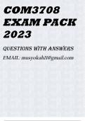 COM3708 EXAM PACK 2023