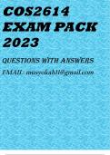 COS2614 EXAM PACK 2023